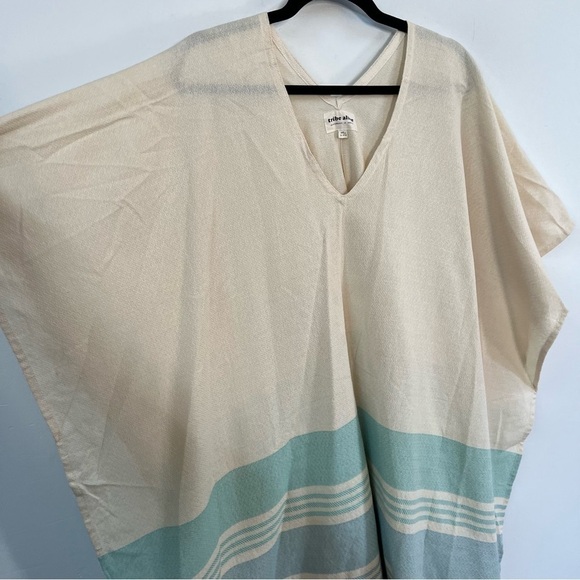 Tribe Alive Boho Stripe Poncho Swim Cover - Picture 7 of 12